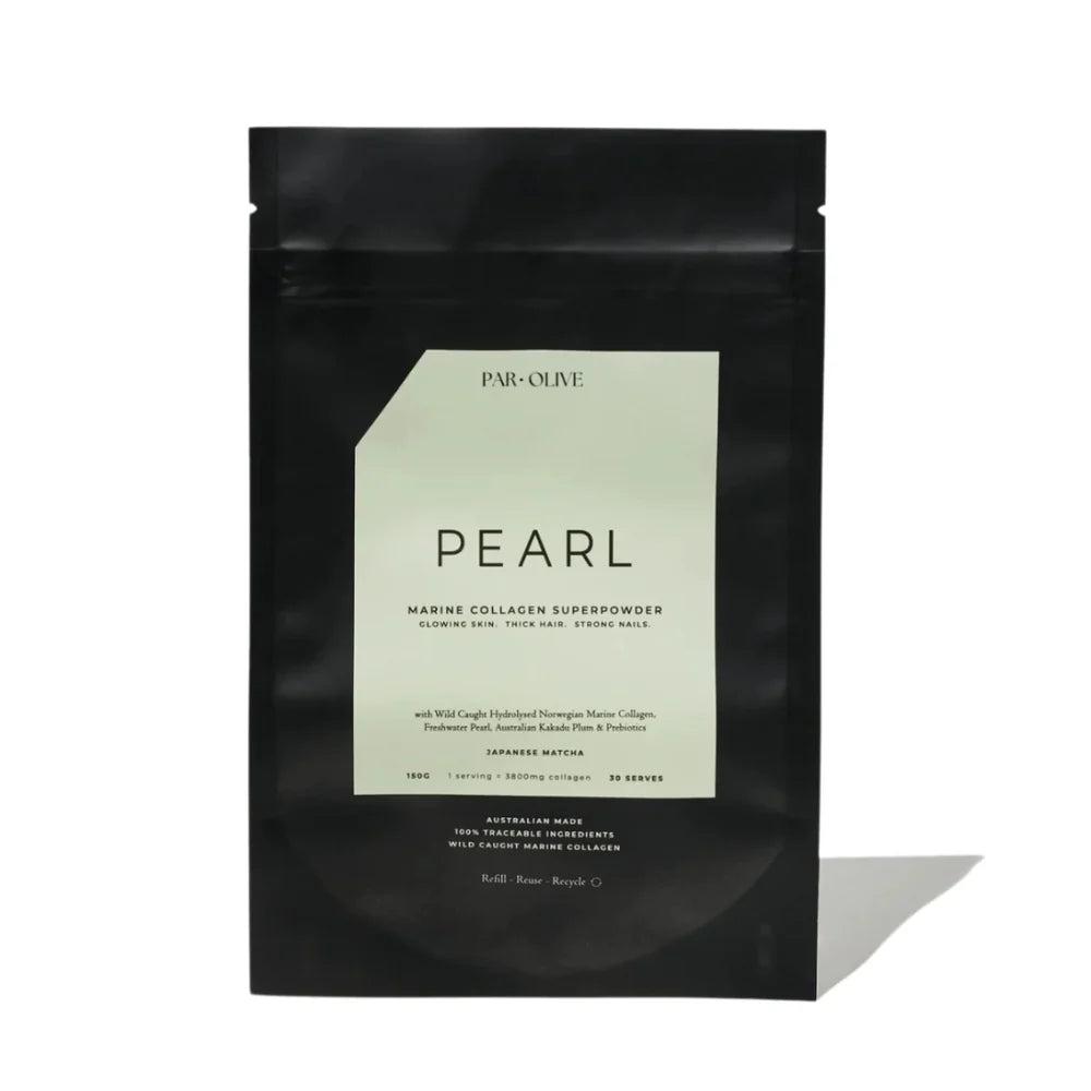 Par Olive Pearl Marine Collagen Superpower (Ceremonial Grade Matcha) Refill Pouch