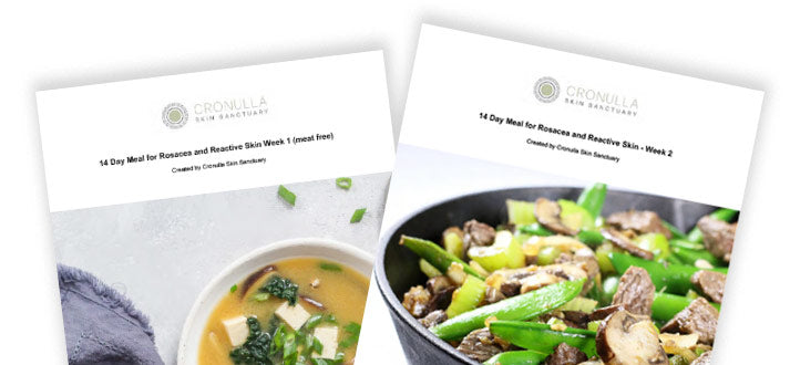 14 Day Meal Plan - Rosacea and Reactive Skin