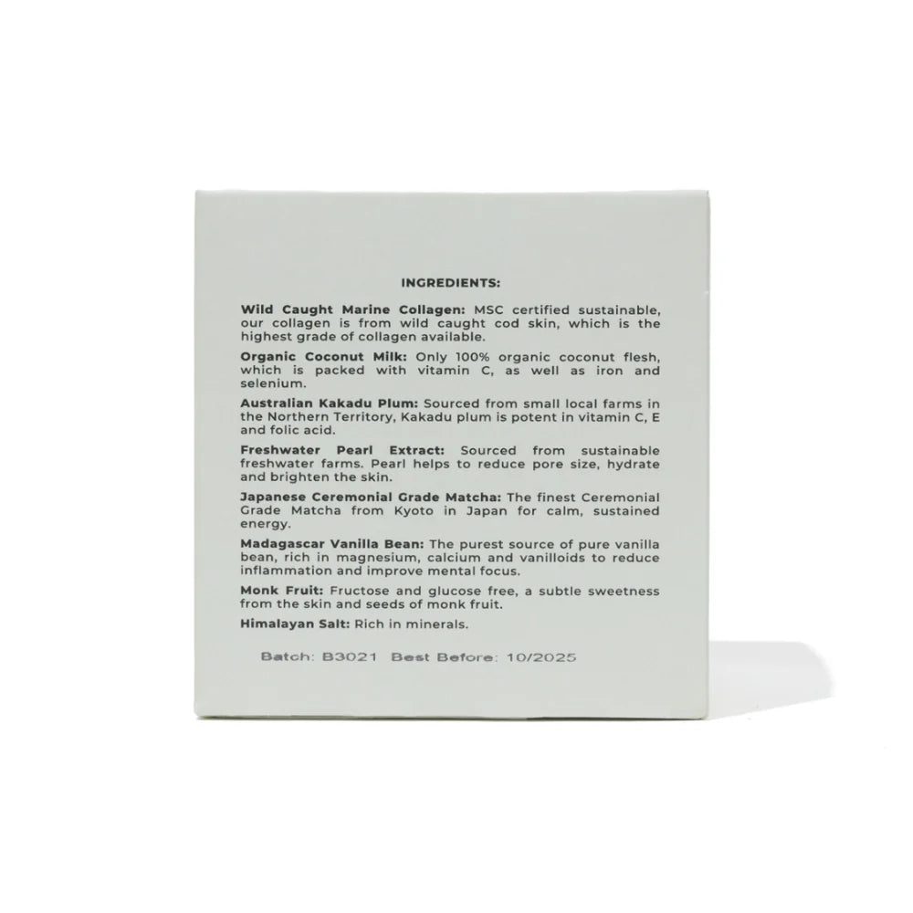 Pearl Marine Collagen Superpower (Ceremonial Grade Matcha) Travel Set